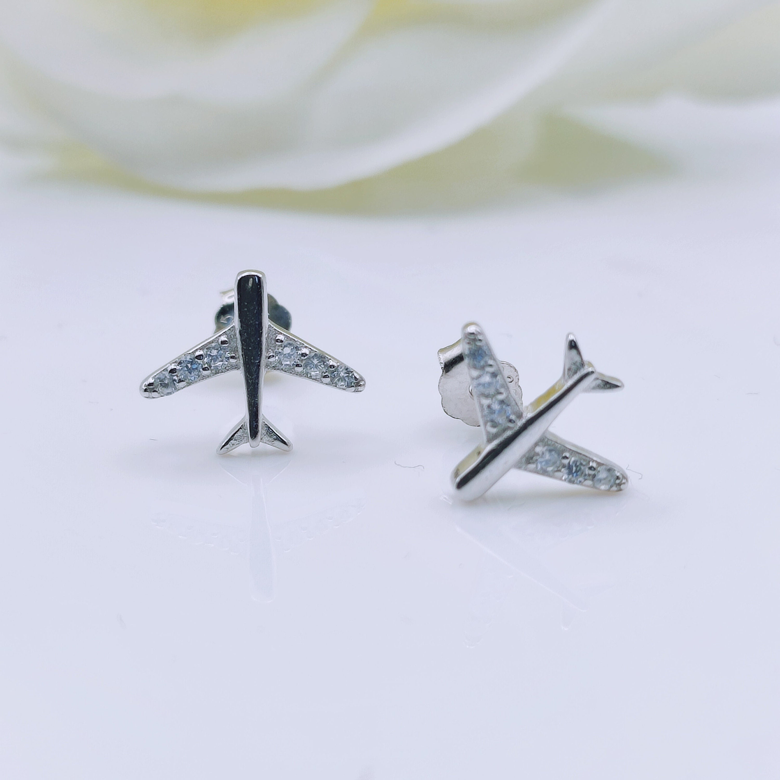 Airplane stud hotsell earrings