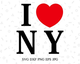 Download Clip Art Svg File Png Sign Love Ny Printable Svg Eps New York Heart Dxf Vector Clipart Cut File Art Collectibles