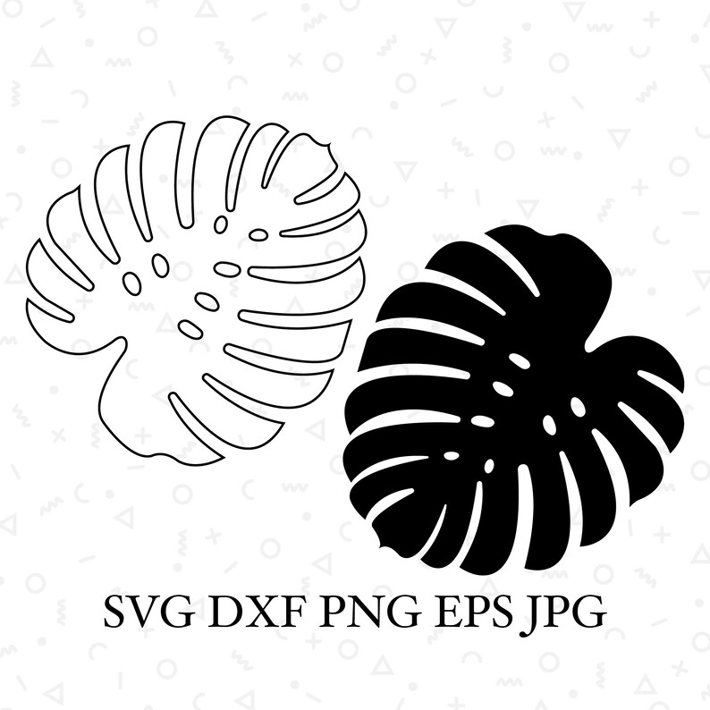 Download Templates Monstera Coaster. Monstera SVG. Tropical Leaves ...