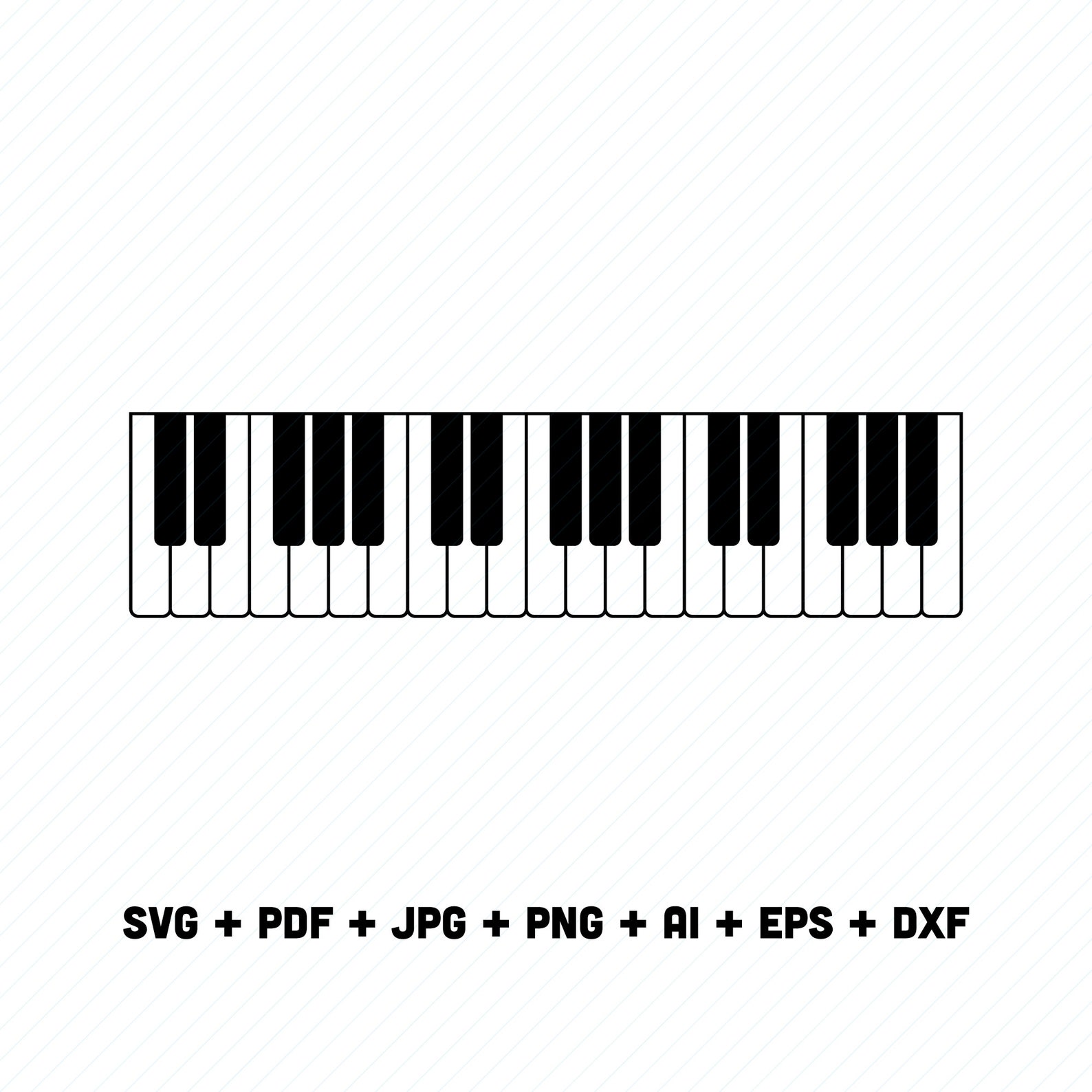 Piano SVG. Piano PDF. Piano Cutting file. Music SVG. Piano Etsy