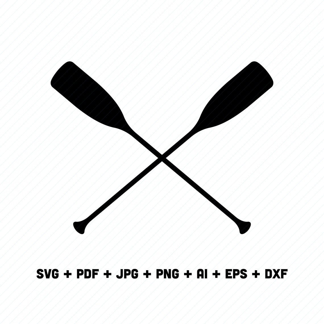 Crossed Paddles SVG. Oar PDF. Crossed Paddles Cutting file. Etsy