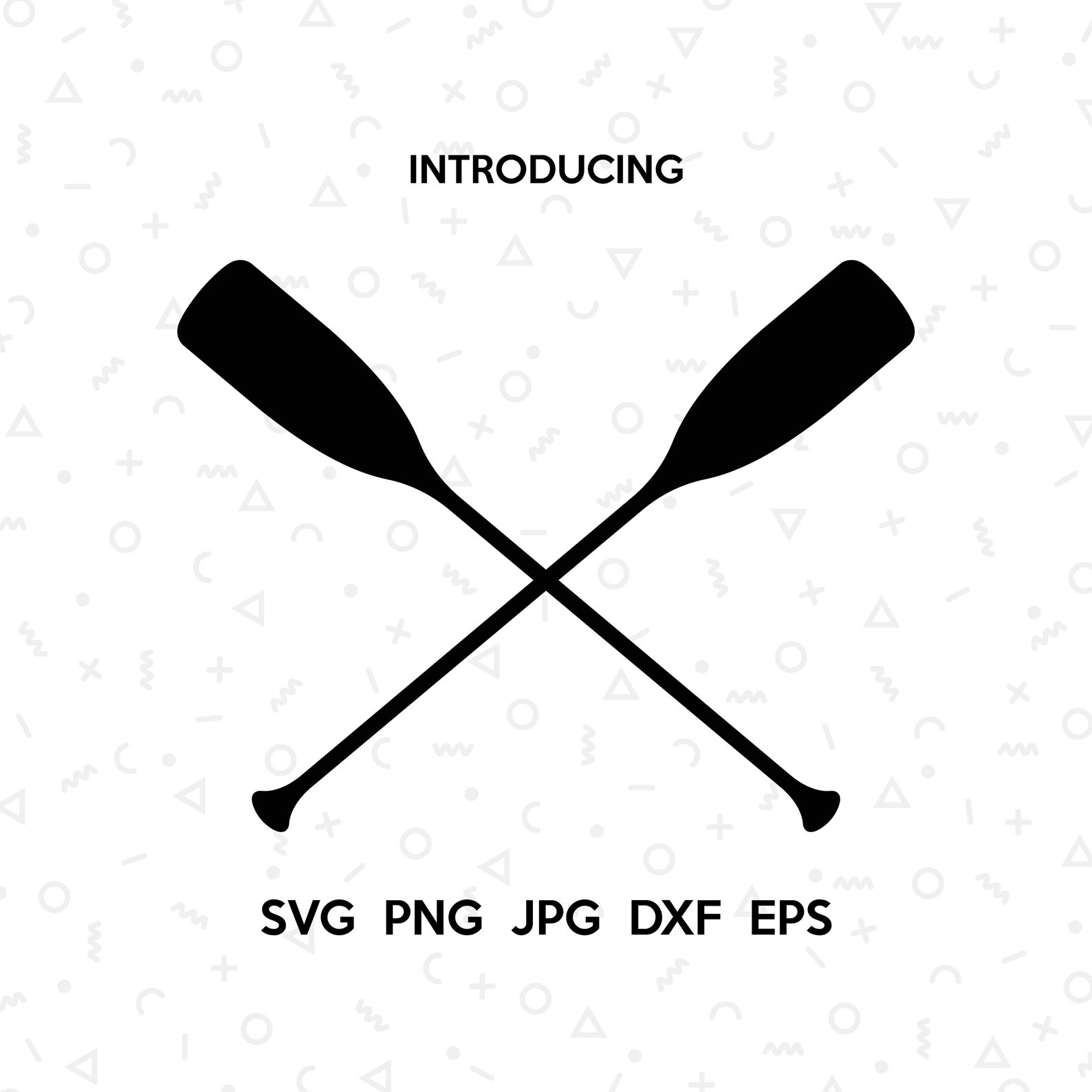 Kayak SVG. Crossed Paddles SVG. Kayak Paddles logo. Kayak Oars Etsy