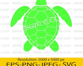 Turtle Svg, Esp, Png, Jpg File Instant Download  for Cricut and Silhouette