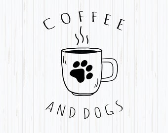 Download Dogs And Coffee Svg Etsy