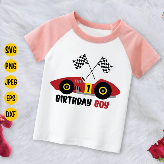 Voiture de course 1er anniversaire svg, anniversaire garçon svg, voiture de  course svg, 1 an, voiture de course chemise anniversaire svg, cricut,  voiture de course rétro, png, eps -  France