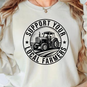 Support Your Local Farmer SVG, Farm Life Country Strong Tractor PNG, Farmer Clipart, Farmhouse Life SVG, Homestead Tractor Svg Png Cricut
