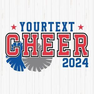 Personalized Cheer Team SVG: Cheerleader Cut File (Digital Download)
