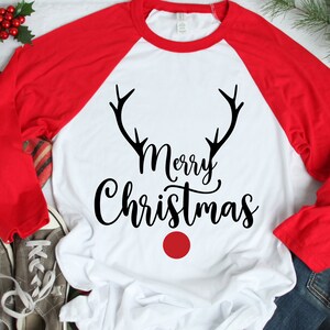 Merry Christmas Reindeer SVG: Funny Christmas Shirt Design (Digital Download)