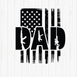 2nd Amendment Dad SVG: disegno della bandiera americana (download digitale)