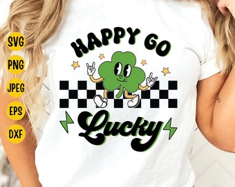 Trébol de la suerte SVG: Diseño de camiseta del Día de San Patricio (Descarga digital)