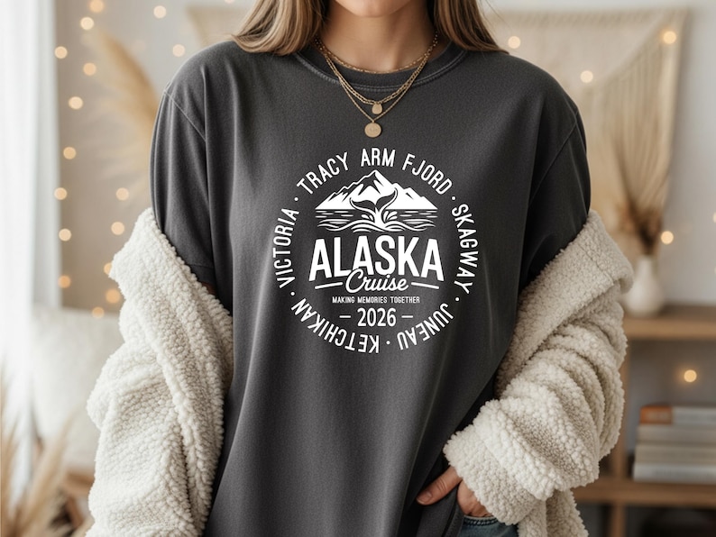 Personalized Alaska Cruise 2026 SVG, Family Alaska Cruise Trip, Custom Alaska Cruise Vacation SVG, Cruise 2026 Digital Download
