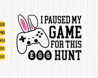 Ostereiersuche Gamer SVG: Videospiel Kinder Shirt (Digitale Dateien)