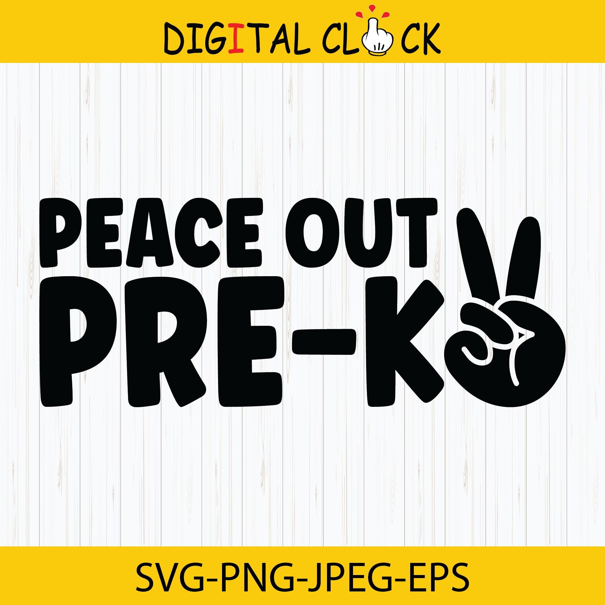 Peace Out Pre-K Svg Peace Outta Pre-K Svg Last Day of School | Etsy