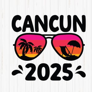 Cancun 2025 SVG: Summer Beach Vacation Design (Digital Download)