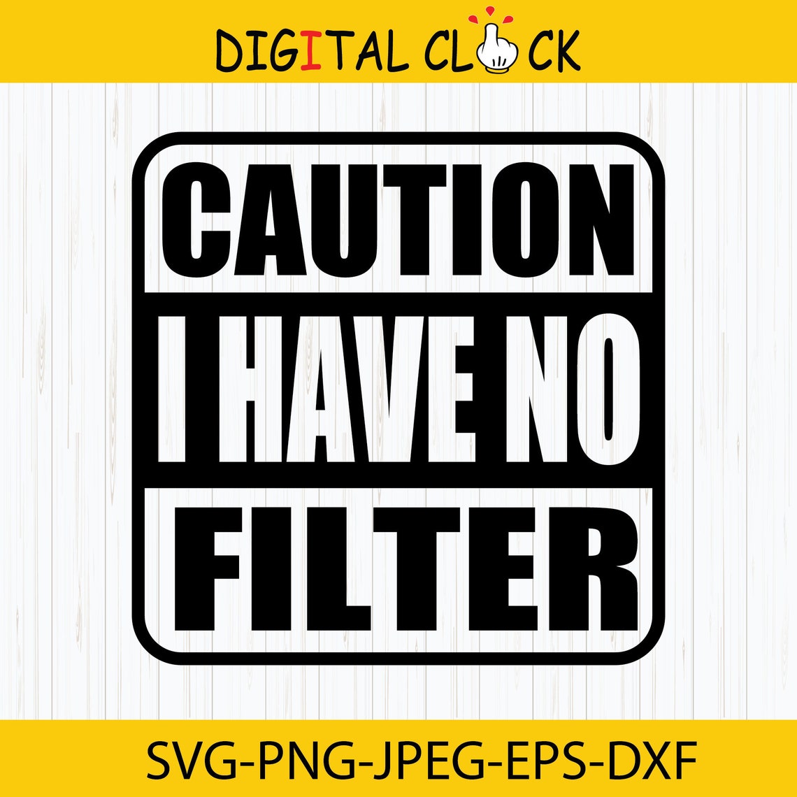caution i have no filter