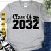 Class of 2032 Svg, Graduation 2032 Svg, Pre-k Graduate, Preschool ...