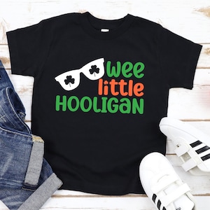 Wee Little Hooligan St Patricks Day SVG: Lucky Kid Shirt (Digital File)