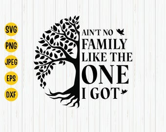 Family Quote SVG: Ain't No Family Like the One I Got (digital