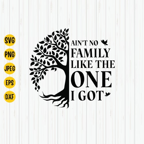 Family Quote SVG: Ain't No Family Like the One I Got (digital