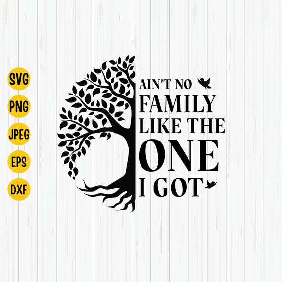 Family Quote SVG: Ain't No Family Like the One I Got (digital