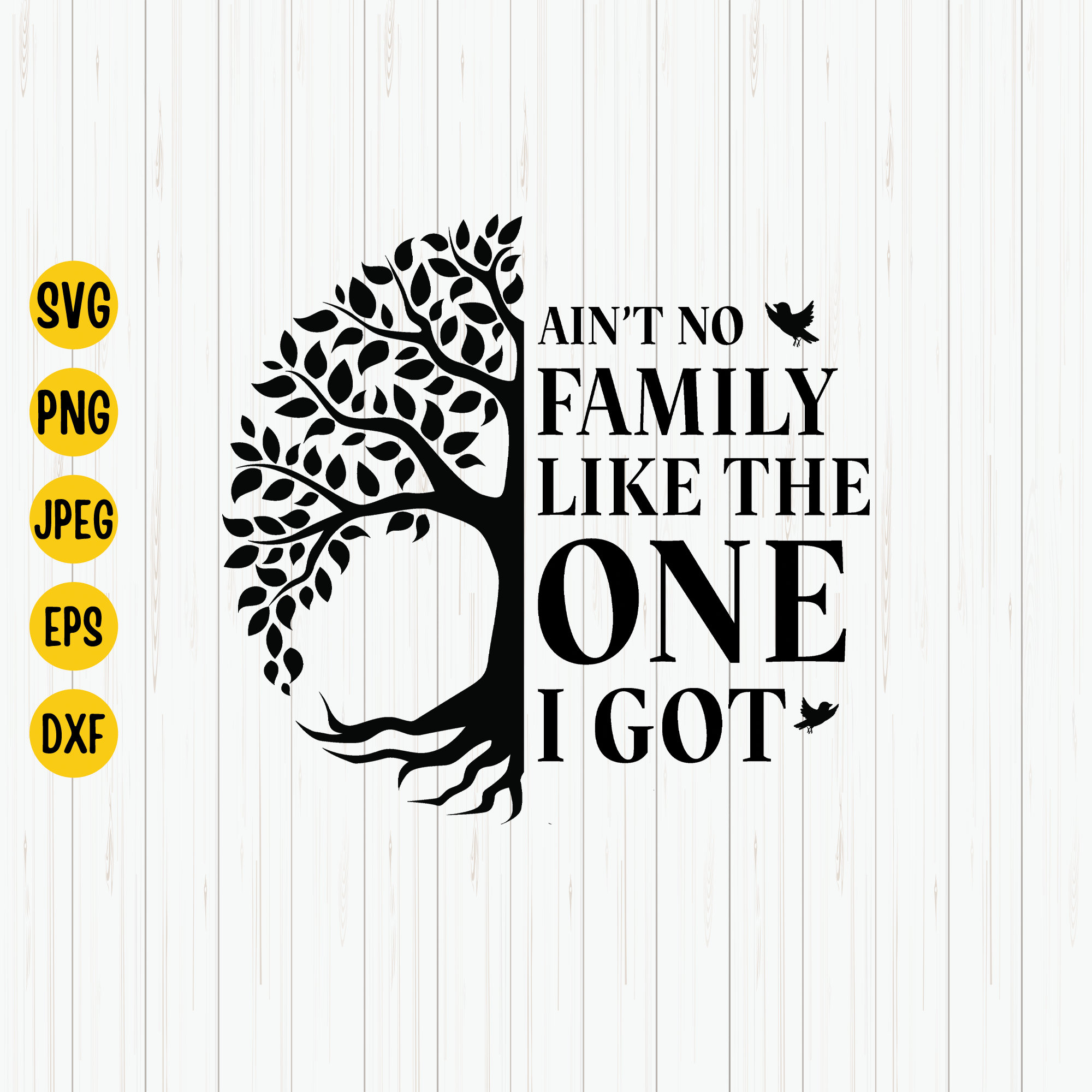 Family Quote SVG: Ain't No Family Like the One I Got (digital