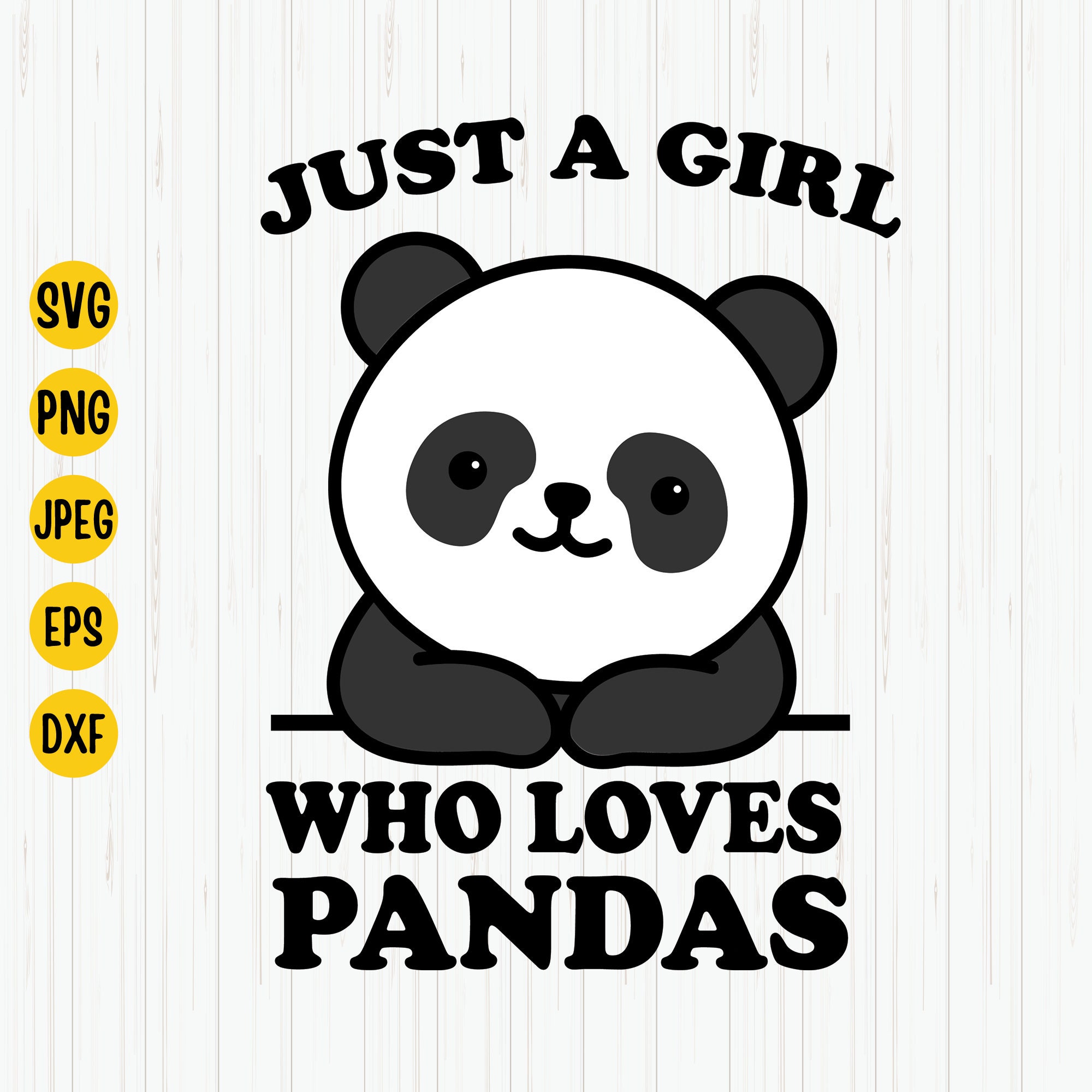 Just A Girl Who Loves Pandas Svg Panda Svg Panda Lover - Etsy Canada