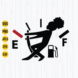 Gasmeter Svg, grappige brandstof Svg, brandstof Gas Svg, gastank grappige Svg, lege gastank meisje met bladerdeeg, Svg voor Cricut, digitale download