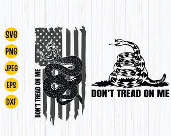 Gadsden Snake Flag SVG Bundle: Don't Tread On Me (Digital Download)