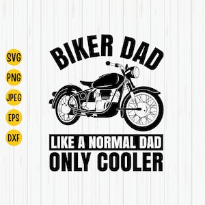 Biker Dad Motorrad SVG: Vatertag Design (Digitaler Download)