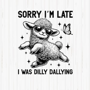 Funny Sheep Meme SVG: Retro Animal Quote (Digital Download)