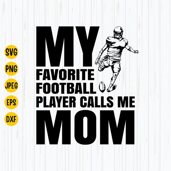 Women's Football Mom T-Shirt - "My Favorite Player Calls Me Mom", Light Grey, X-Large - View #8