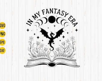 SVG de la era de los libros de fantasía, diseño de libélula (descarga digital)