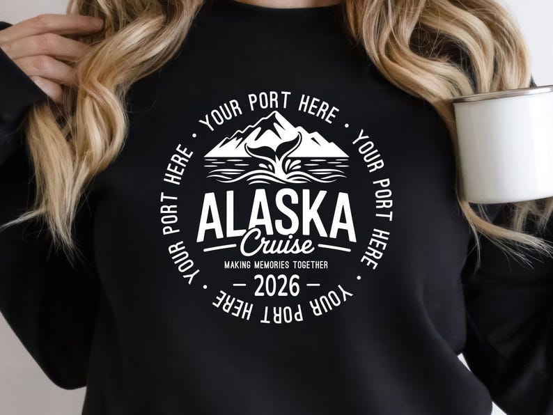 Personalized Alaska Cruise 2026 SVG, Family Alaska Cruise Trip, Custom Alaska Cruise Vacation SVG, Cruise 2026 Digital Download