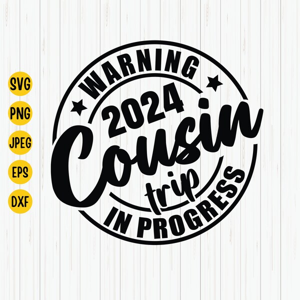 Cousin 2024 Svg Etsy UK