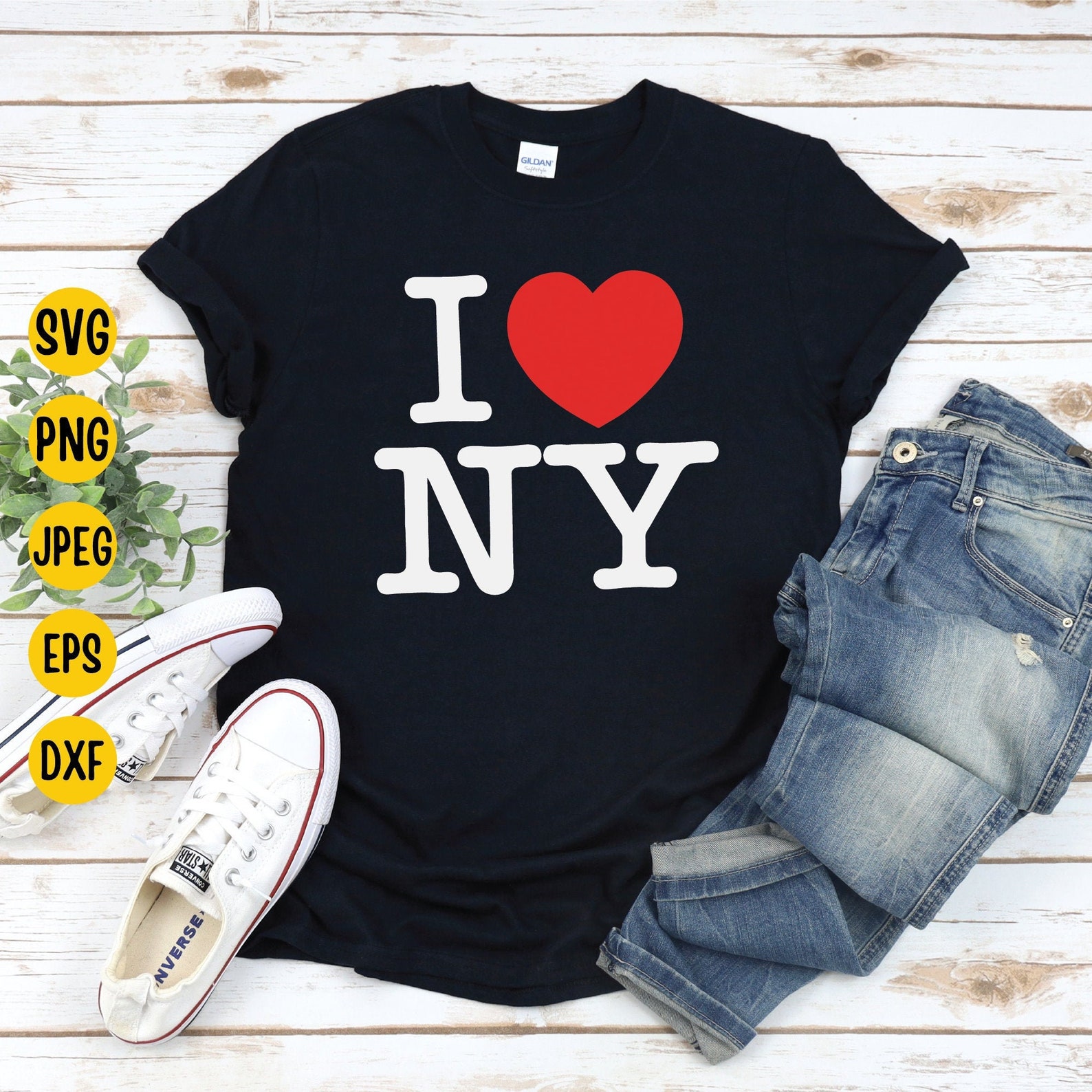 I Love New York Svg NY Svg I Love NY New York Outline I | Etsy
