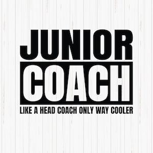 Junior Coach SVG: Sport Schnittdatei für Cricut (Digitaler Download)