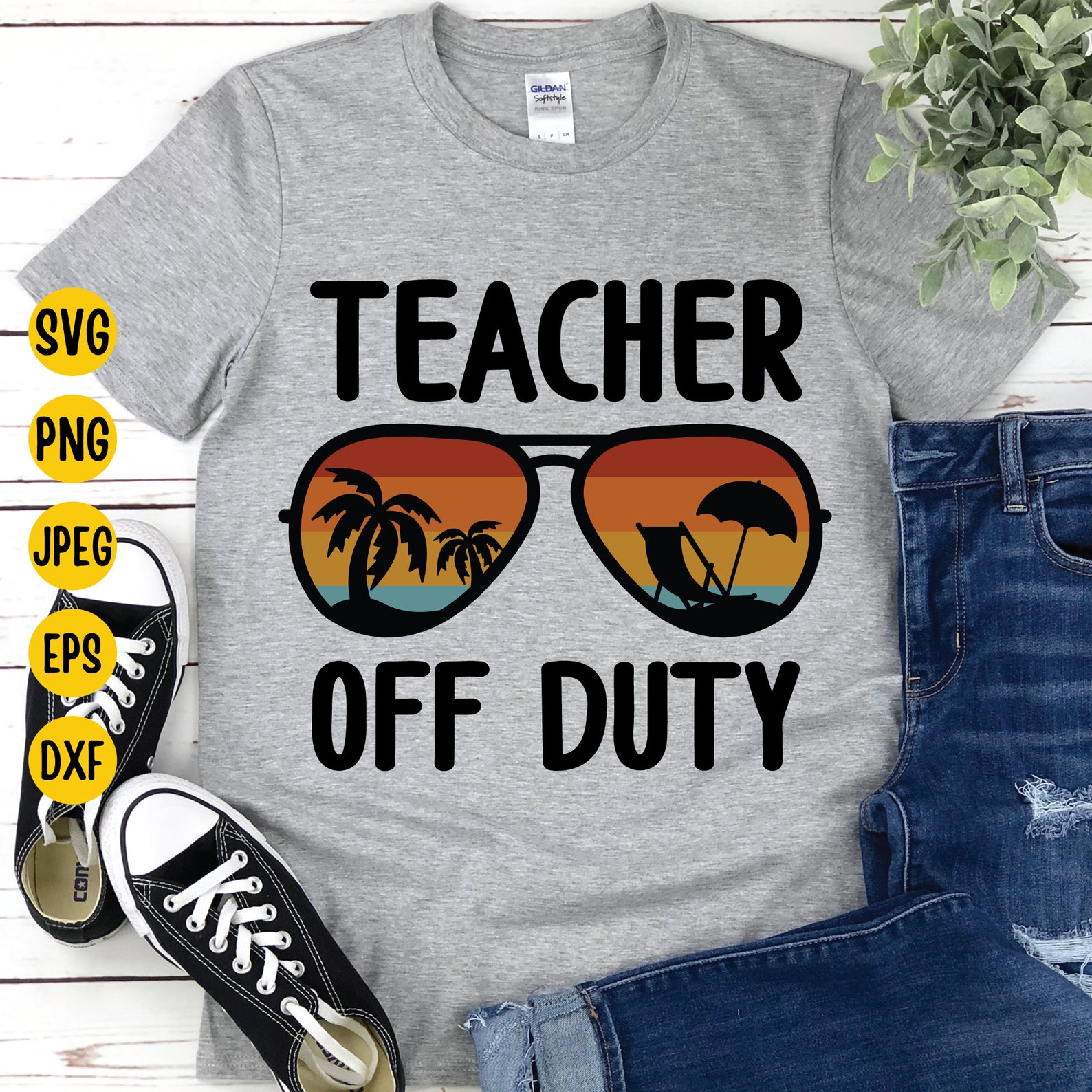 Teacher off Duty Svg Teacher Life Svg Vacation Svg Teacher Etsy