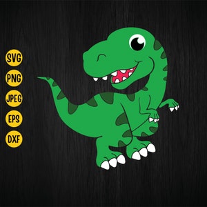 Cute T-Rex Svg, Dinosaur Svg, Funny Dinosaur, Tyrannosaurus Rex, Silhouette, Cricut, Instant Download