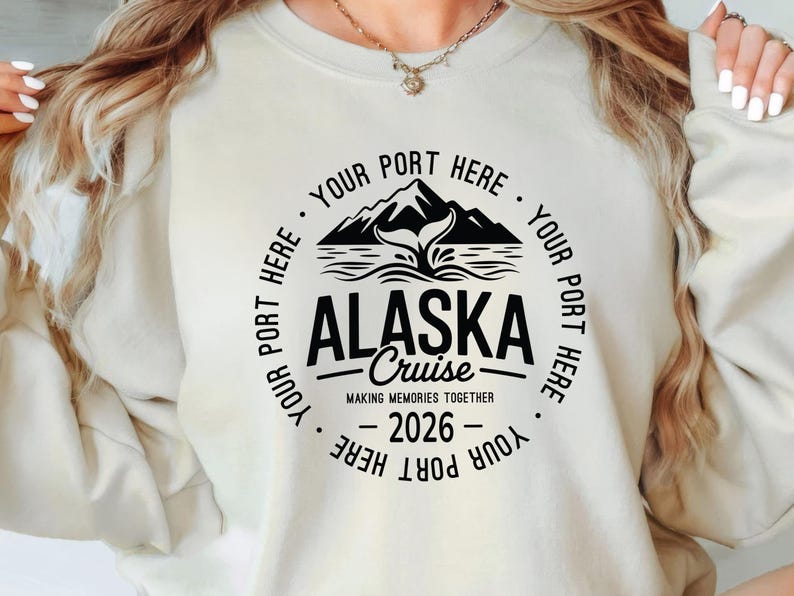 Personalized Alaska Cruise 2026 SVG, Family Alaska Cruise Trip, Custom Alaska Cruise Vacation SVG, Cruise 2026 Digital Download