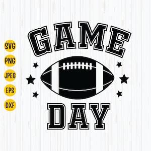 Football Game Day SVG: American Theme (Digital Download)
