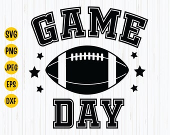 Football Game Day SVG: American Theme (Digital Download)