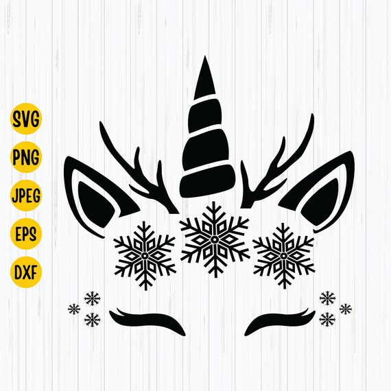 Christmas Unicorn Svg Png Esp Jpg Funny Svg Unicorn | Etsy