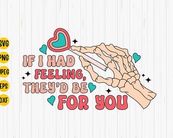 Funny Valentine Skeleton SVG: Heart Sucker Shirt Design (Cut File)