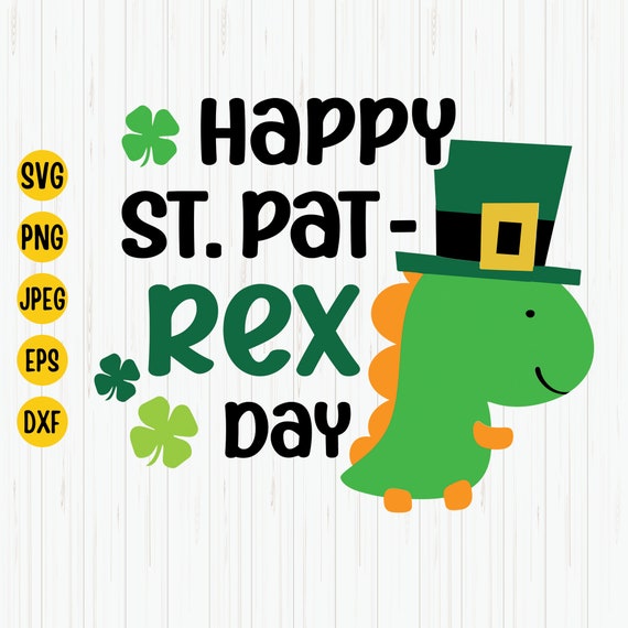 Happy St Pat-Rex Day Shirt For Boys Dinosaur St Patricks Day T-Shirt Happy St Pat-Rex Day Shirt For Boys Dinosaur St Patricks Day T-Shirt
