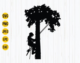 Tree Arborist Svg, Tree Triming Png, Tree Arborist File For Cricut, Laser Engraving, Arborist Svg, Tree Climber, Instant Download