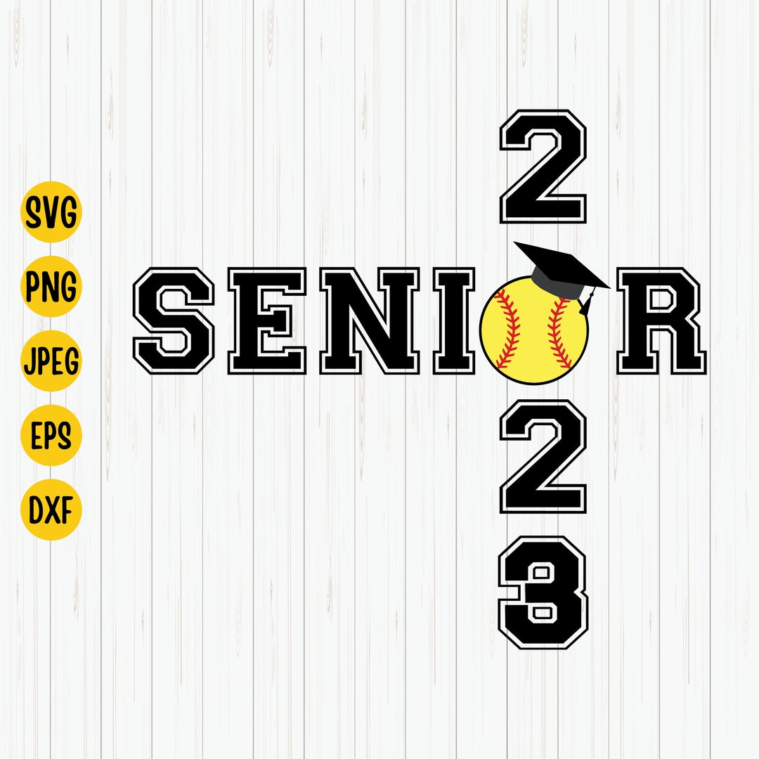 Class of 2023 Senior Softball Graduation Svg 2023 Graduation - Etsy