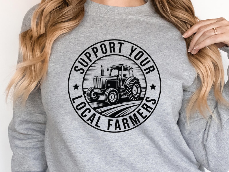 Support Your Local Farmer SVG, Farm Life Country Strong Tractor PNG, Farmer Clipart, Farmhouse Life SVG, Homestead Tractor Svg Png Cricut