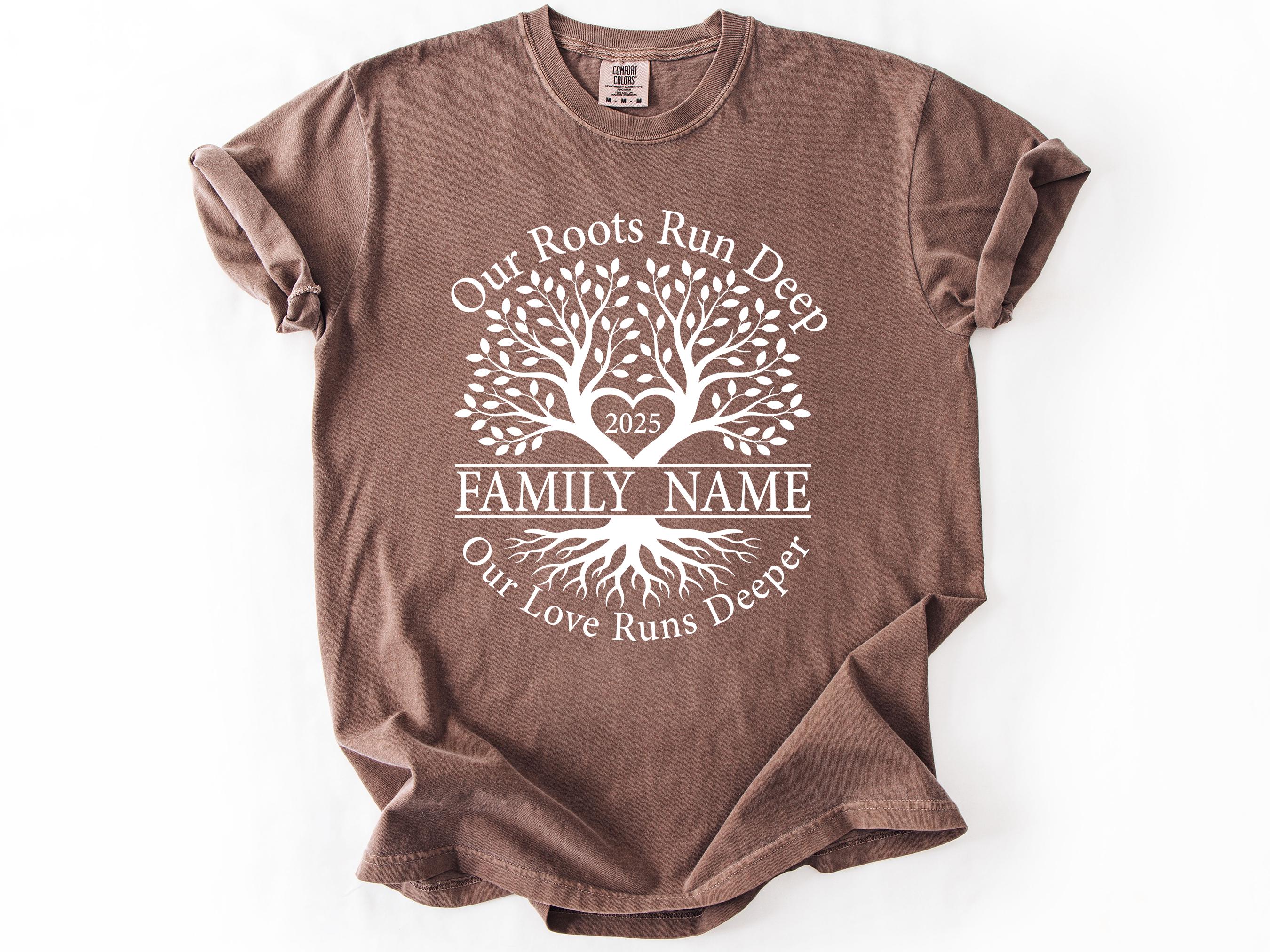 Custom Family Reunion Tree SVG: Personalized Last Name Design (digital ...