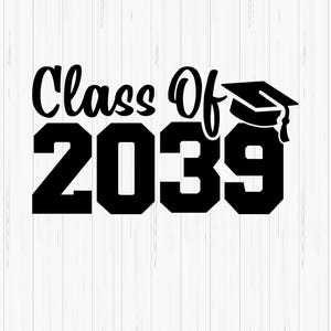 Class of 2039 Graduation SVG: Pre-k T-Shirt Design (Digital Download)