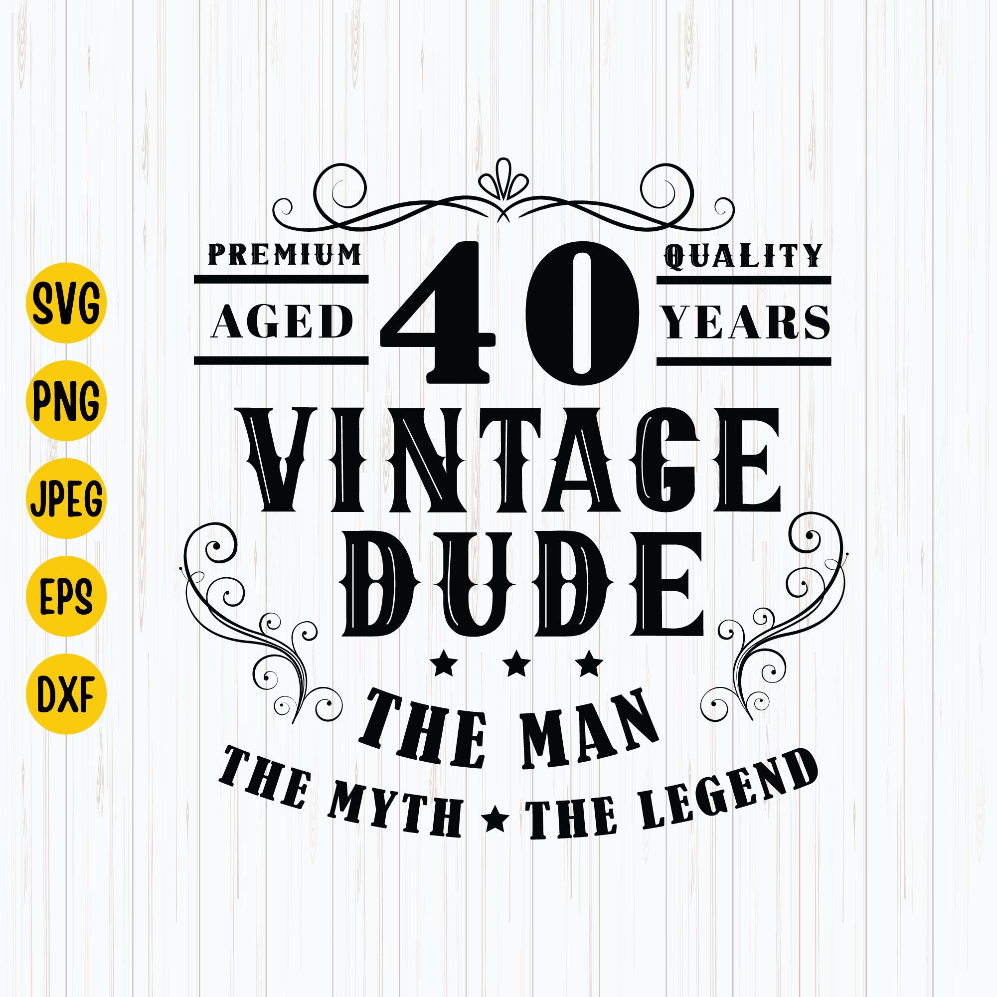 Vintage Dude 40 - Etsy